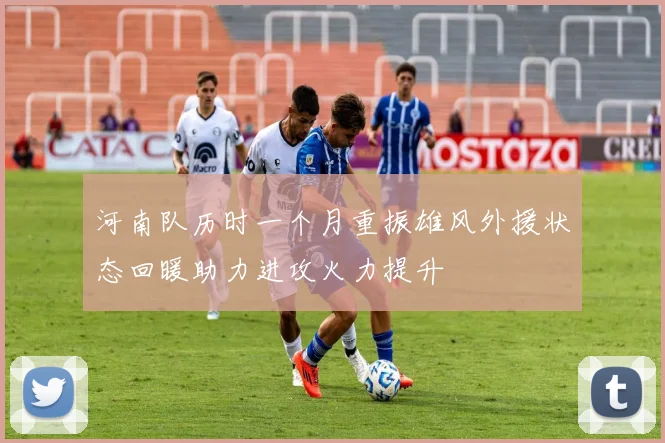 河南队历时一个月重振雄风外援状态回暖助力进攻火力提升